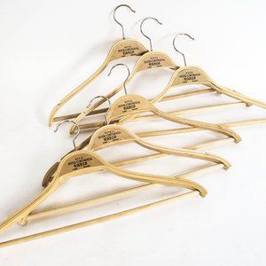COPY - Carlton Inter-Continental Hotel Wooden Hanger Paris France - Set of 6